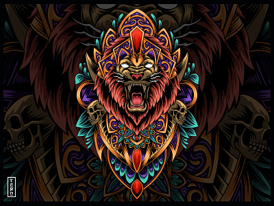 The Liones apparel design illustration illustration art merchandise tees