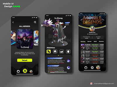 Mobile Legends Info Apps app game mobile app mobile design ui ux