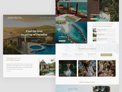 Resorts Landing Pages design hotel landingpage resorts ui uiux villa website