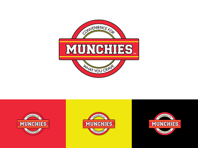 Logo creation for The Munchies branding burger convenience store creation creative food fresh logo logo design munchies new store