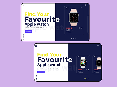 Web UI about apple watch store adobexd animation branding design illustration ui uiux ux web website