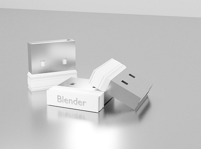 Mini USB WIFI adapter cycle in blender 3d 3d animation blender