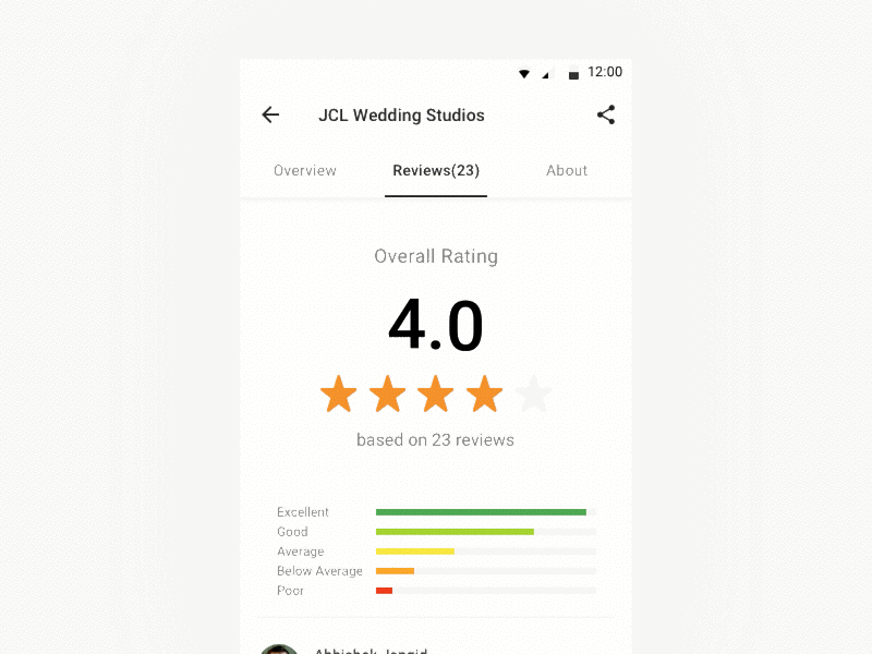 Ratings & Reviews animation app design flat principle ratings reviews sketch stars ui ux