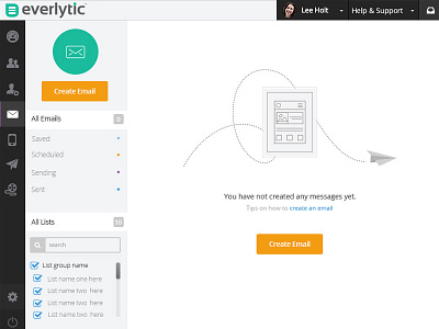 Empty Page State Design create emails design ux empty page state no data no emails ui