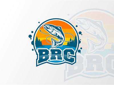 Emblem logo design emblem logo fish fisherman fishing logo logodesign logos