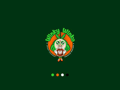 Winki Winko dribbble food fun logo logo mascot logo unique logo