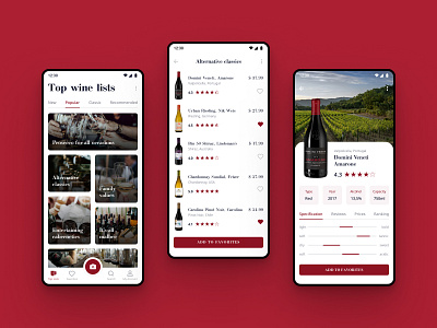 Wine scanner app android app android app design app concept app design scanner ui ux wine