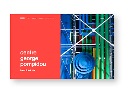 Centre Pompidou — website concept