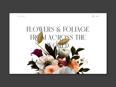 Floral Store Concept clean design desktop ecommerce floral floral store flowers minimal shop store ui website