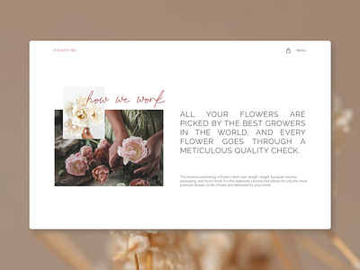 Floral Store Concept clean design desktop ecommerce floral store flowers minimal shop store ui website