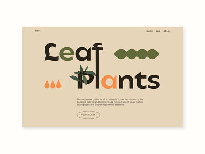 Plants Care Website Concept clean design desktop illustration minimal ui we website