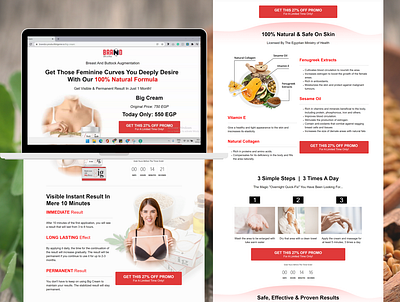 Landing Page Design For A Product Sales Funnel funnel graphic design landing page design landing page examples sales funnel web design website development xiaowengoh