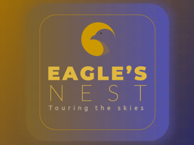 Eagle's Nest - Touring the Skies. brandidentity branding corporatebranding design geometric goldenretio graphic design icon logo productmockup typography ui vector webdesign