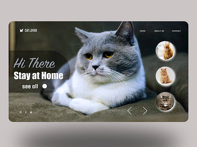 Cat lover landing page