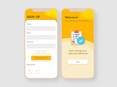 DailyUi Challenge 01 - Sign up app dailyui dailyui 001 design ux