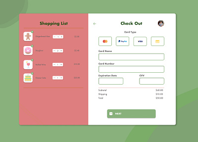 Christmas Shopping list - Check out dailyui dailyui 001 design web