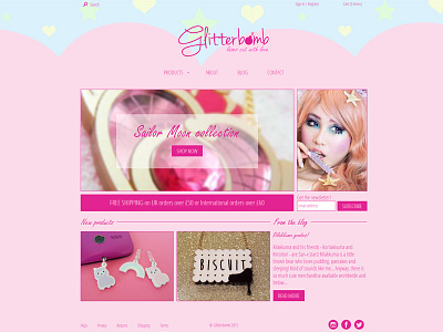 Glitterbomb website