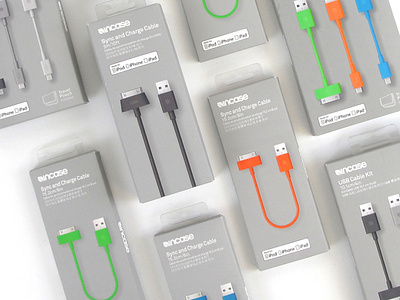 Incase cable packaging branding design packaging
