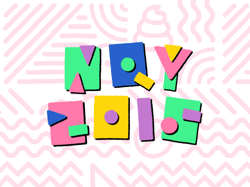 Newquay 2015 Identity 80s 90s gif memphis ocean pacific squiggle squigglevision surf