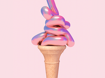 🍦 cone cute gradient ice cream iridescent lol rainbow shiny