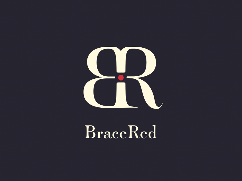 BraceRed Logo bracelet jewellery colors brand color bracered logo
