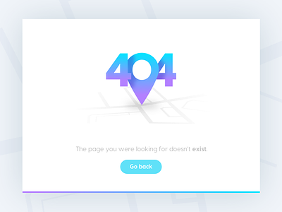 Day 008 404 buttons daily dailyui error flat map pin purple rounded ui