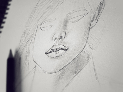 Initial sketching face idea ideas portrait sketching woman