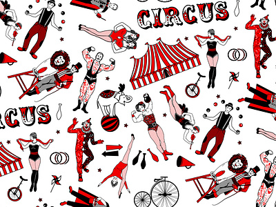 Big Circus Heroes Pattern