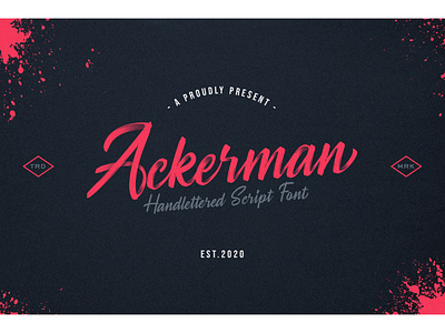 Ackerman Handlettered Script Font
