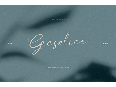 Giesolice Minimal Script Font