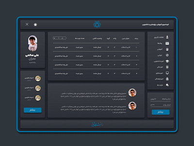User interface of Shiraz University website(redesign)