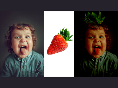 Strawberry Boy Face Portrait Effect
