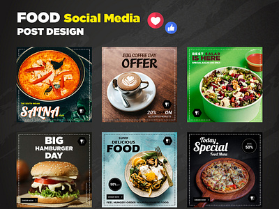 Food Social Media Post | Instagram Facebook Food Banner