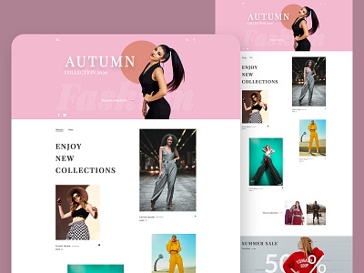 Fashion Landing page Design homepage landingpage uiux web webdesign website