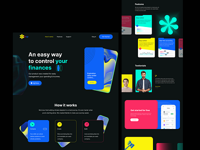 Finance Landing page design