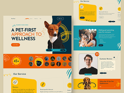 Pet Shop Landing Page Design