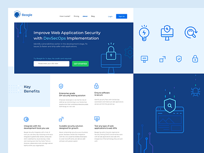 Beagle security landing page