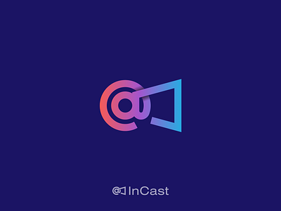 InCast branding digital asset management ico icon iden logo video logues video platform