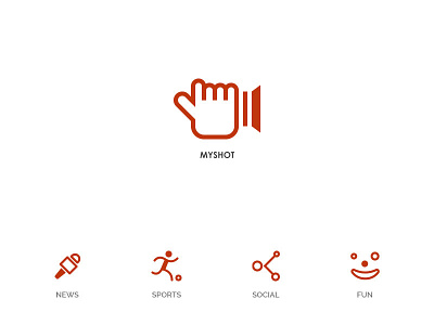 MyShot fun icon logo my video myshot news red social sports