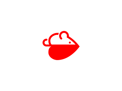 Rat app icon icon logo rat red symbol