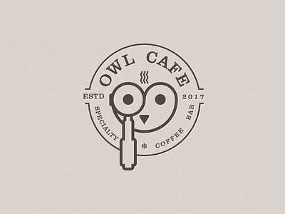 Owl Cafe coffee logo logo design owl