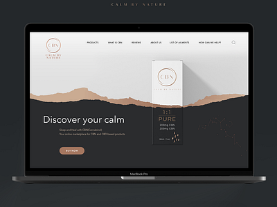 Web design: Calm By Nature