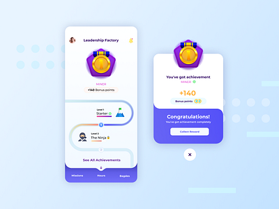 Gamification Study - distance learning apps creative design figma gamification gamify ilustração protopie ui design uidesign ux