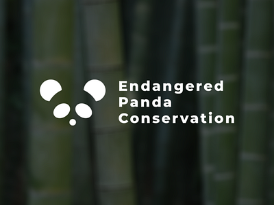 Endangered Panda Conservation — Logo animal brand design branding branding design dailylogochallenge flat geometic illustration logo logo design logodesign logotype minimalism minimalist minimalist design minimalist logo minimalistic panda panda bear panda logo