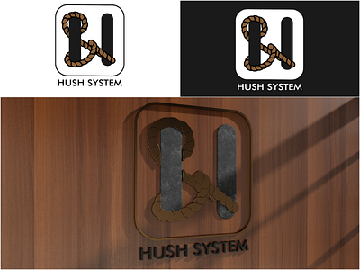 Logo & Mockup Hush System brand brand identity branding branding design business design graphic graphic design graphic design graphicdesign graphics hush illustration mark mock up mock up mockup