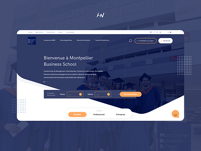 Business School Website branding business design home page homepage interface school school website ui ui design ux ux design web webdesign website