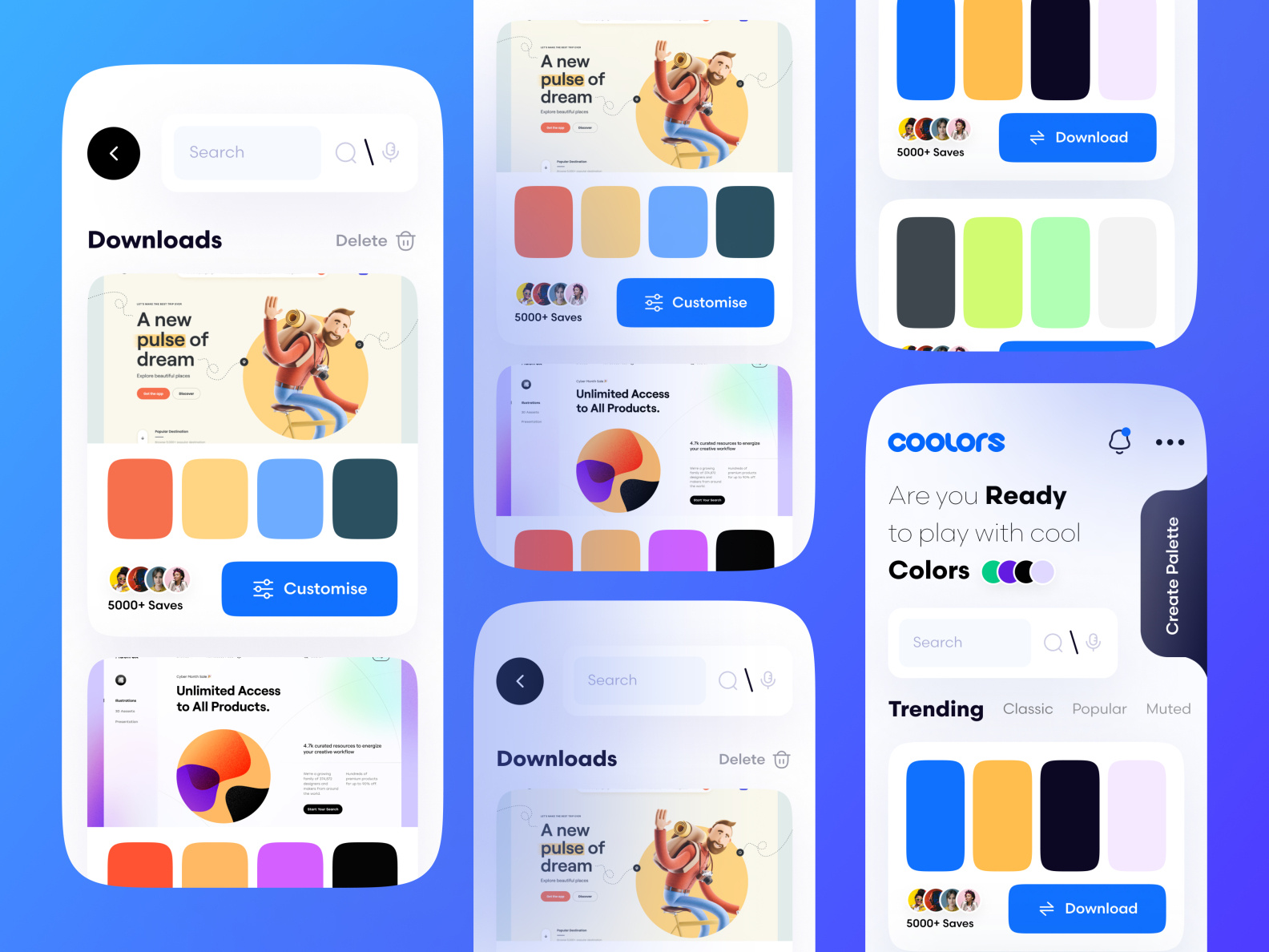 Color Palette App by Irfan Khan on Dribbble