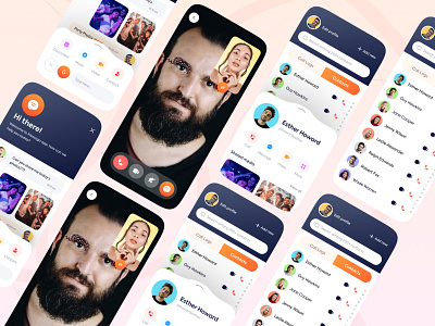 Messago | Video Calling App animation branding darkmode illustration logo mobile typography uiux ux vector