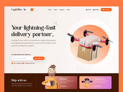 CapDrone | Drone Delivery Service Provider