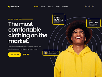 The Moment Project branding clothes clothing design ecommerse graphic design logo shop store ui ux vector web